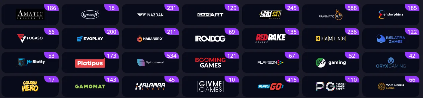 zizobet casino providers